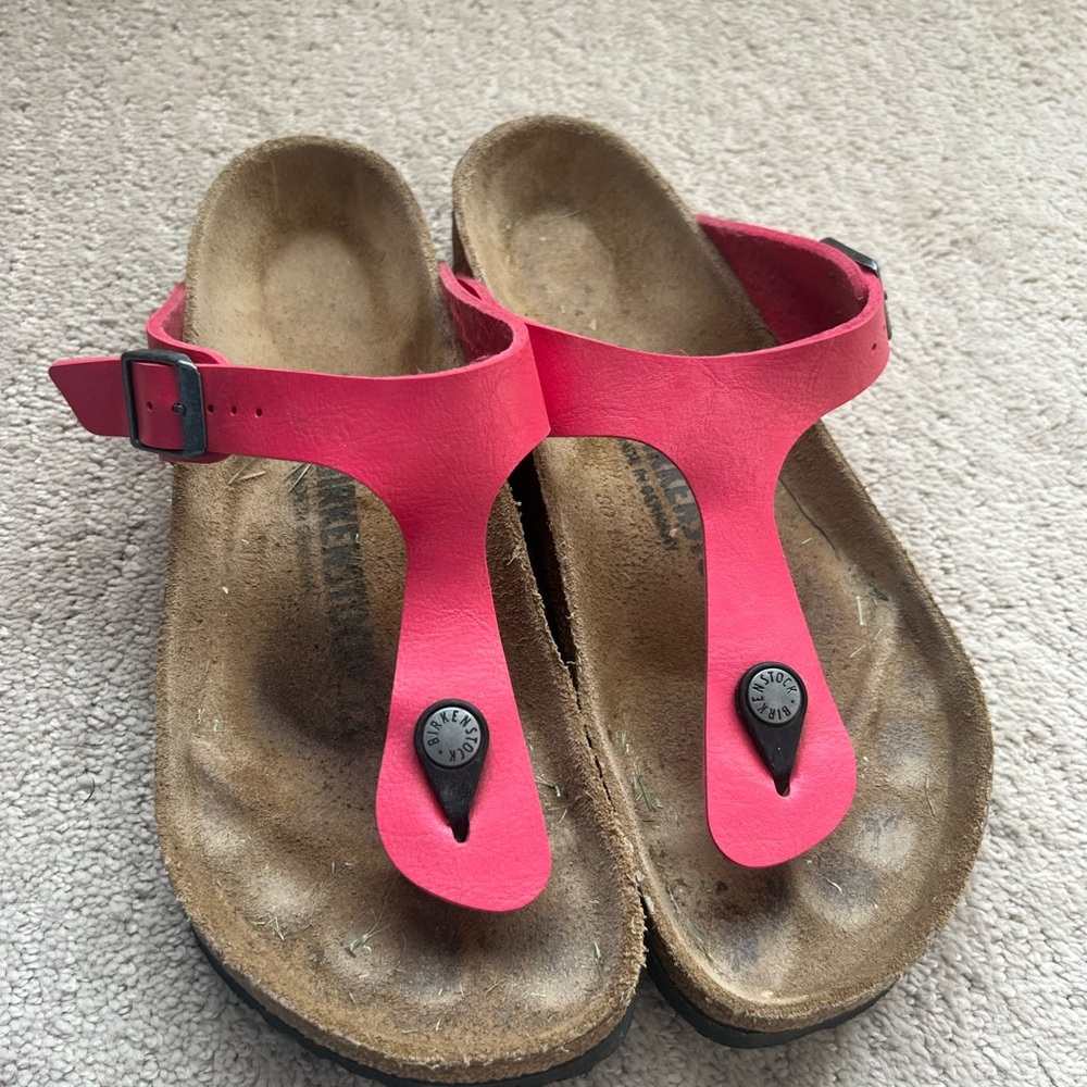 Birkenstocks Pink Sandals with Buckle